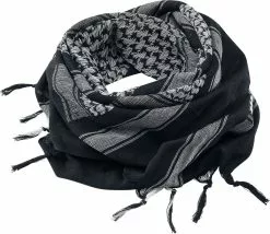 "Shemag Palestinian Scarf" Sjaal Zwart-wit Van Brandit
