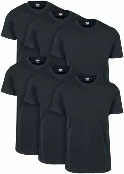 "Basic Tee 6-Pack" T-shirt Zwart Van Urban Classics
