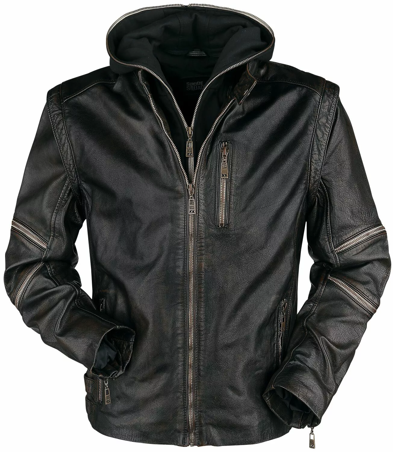 "Killer Croc" Lederen Jas Zwart Van Suicide Squad