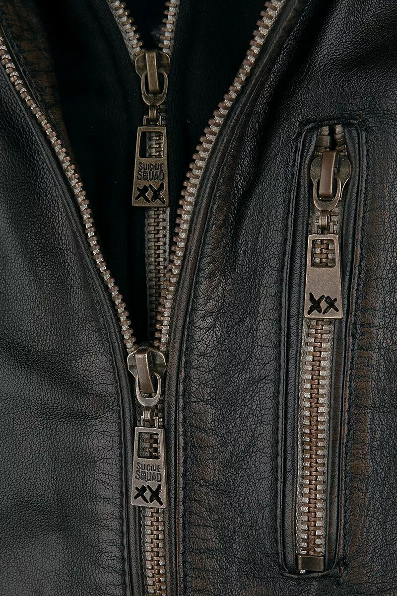 "Killer Croc" Lederen Jas Zwart Van Suicide Squad - Afbeelding 4