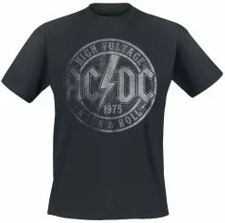 "High Voltage 1975" T-shirt Zwart Van AC/DC