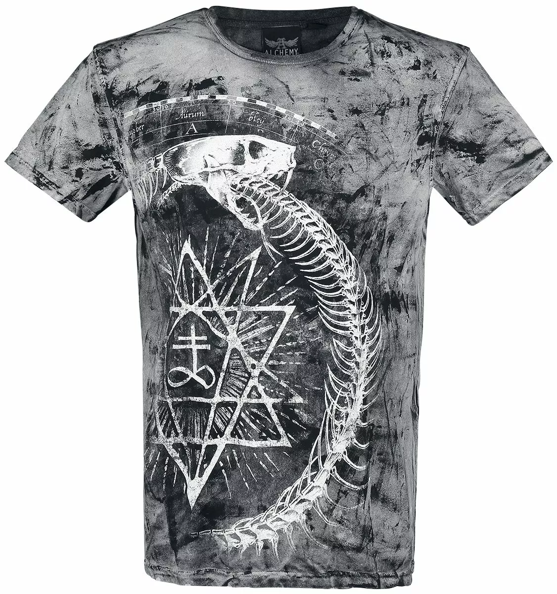 "Ouroboros Snake" T-shirt Zwart Van Alchemy England