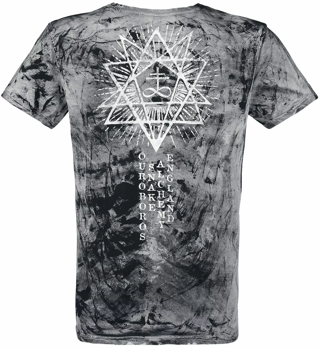 "Ouroboros Snake" T-shirt Zwart Van Alchemy England - Afbeelding 2
