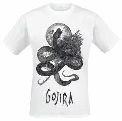 "Serpent Moon" T-shirt Wit Van Gojira