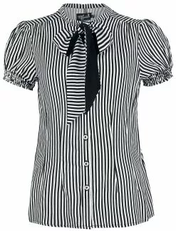 "Humbug Blouse" Blouse Zwart-wit Van Hell Bunny