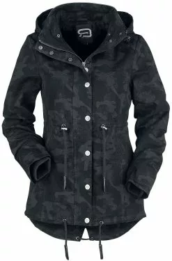 "Same Old Story" Tussenseizoensjas Zwart-donker Camo Van RED By EMP