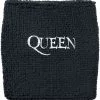 "Logo - Wristband" Zweetbandje Zwart Van Queen