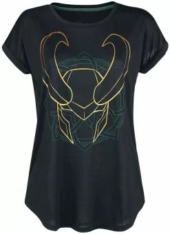 "Loki Helmet" T-shirt Zwart Van Loki