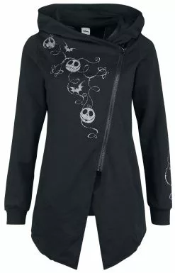 "Jack Skellington" Vest Met Capuchon Zwart Van The Nightmare Before Christmas