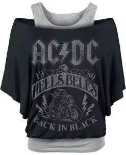 "Hells Bells 1980" T-shirt Zwart-grijs Van AC/DC