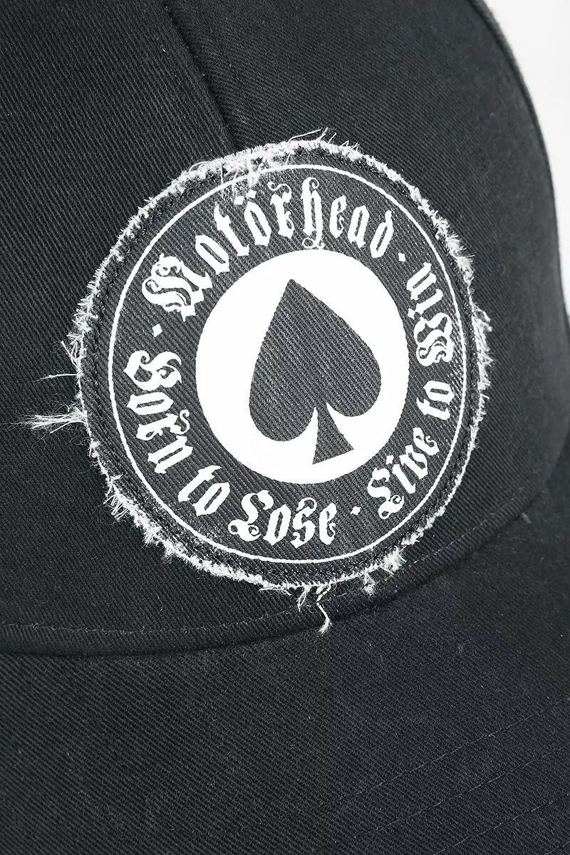 "Born To Lose - Baseball Cap" Cap Zwart Van Motörhead - Afbeelding 4