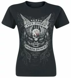 "No Regrets" T-shirt Zwart Van Five Finger Death Punch