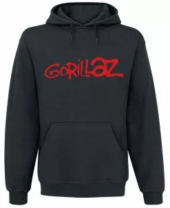 "Logo" Trui Met Capuchon Zwart Van Gorillaz