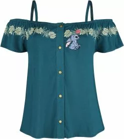 "Jungle" T-shirt Donkergroen Van Lilo & Stitch