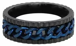 "Chain" Ring Zwart-blauw Van EtNox