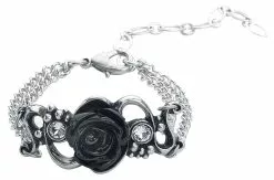 "Bacchanal Rose" Armband Zilverkleurig Van Alchemy Gothic