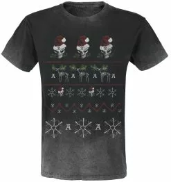 "Merry Deadly Christmas" T-shirt Grijs Van Alchemy England