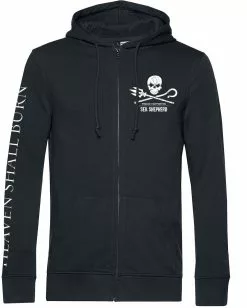 "Sea Shepherd Cooperation - For The Oceans" Vest Met Capuchon Zwart Van Heaven Shall Burn