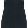 "Black Nightshirt With Lace" Nachtshirt Zwart Van Black Premium By EMP