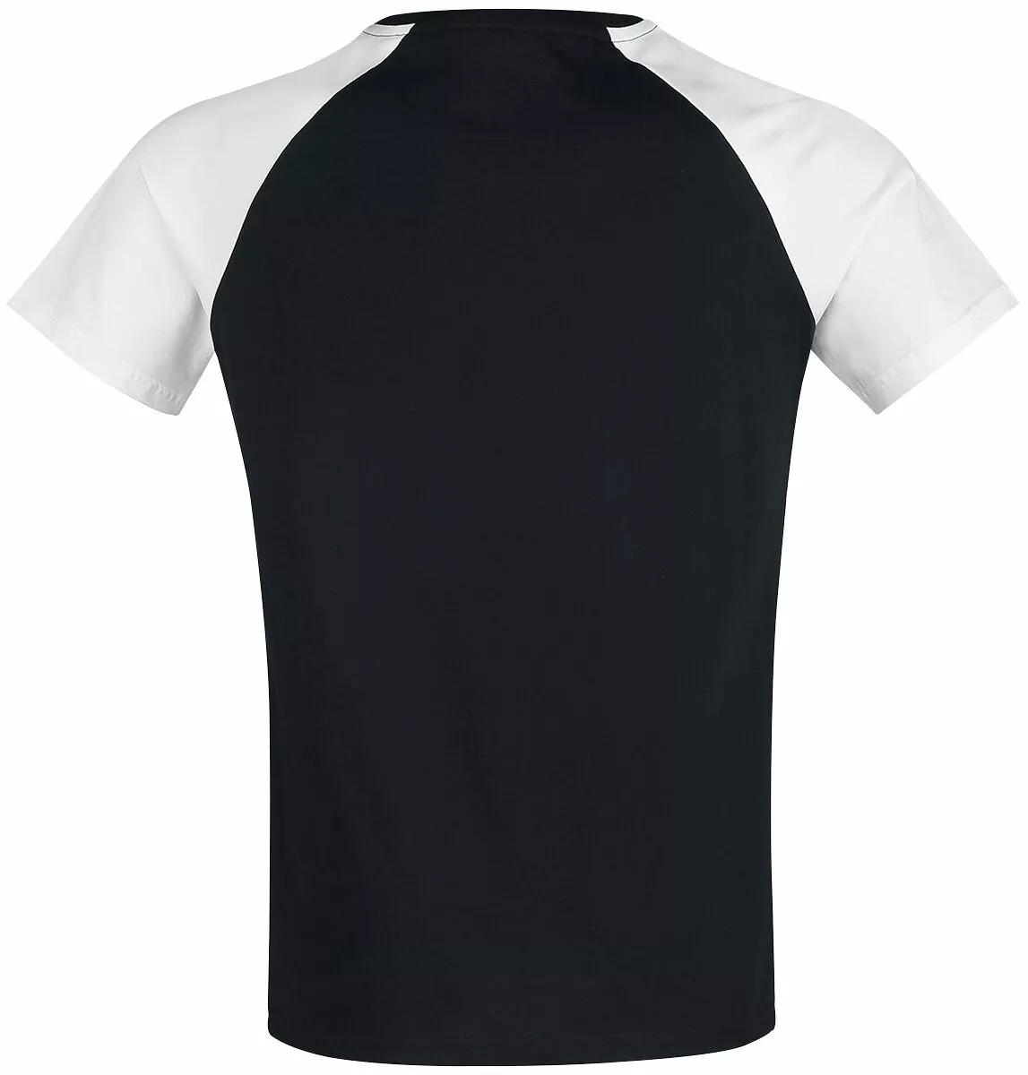 "Short Raglan Road" T-shirt Zwart-wit Van RED By EMP - Afbeelding 2