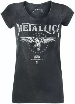 "Biker" T-shirt Zwart-grijs Van Metallica