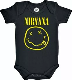 "Metal-Kids - Smiley" Body Zwart Van Nirvana