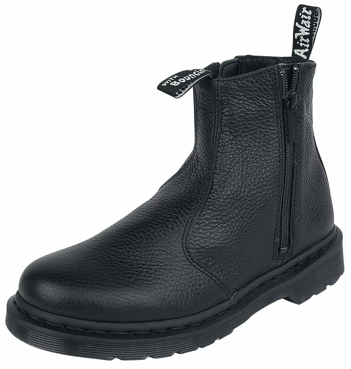 "2976 Zip Black Aunt Sally" Laars Zwart Van Dr. Martens