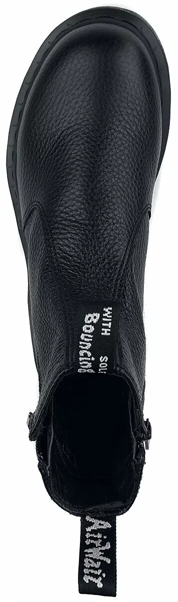 "2976 Zip Black Aunt Sally" Laars Zwart Van Dr. Martens - Afbeelding 4