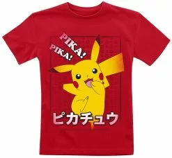 "Kids - Pikachu Pika, Pika!" T-shirt Rood Van Pokémon