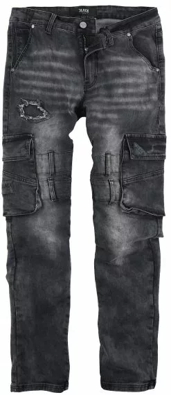 "Pete Cargo-Style Jeans" Jeans Zwart Van Black Premium By EMP