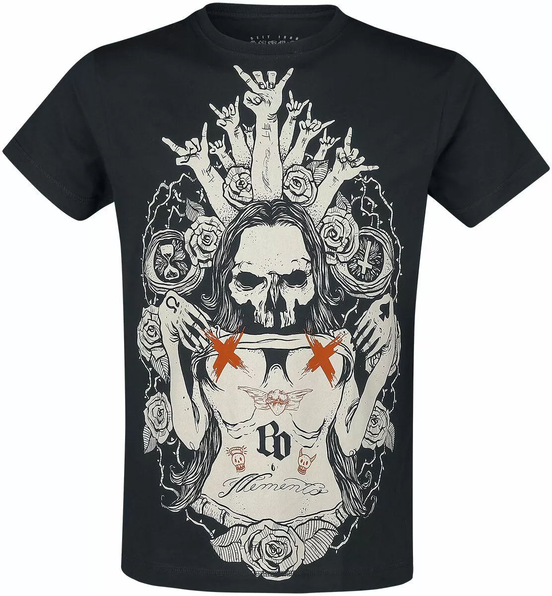 "Miss Memento" T-shirt Zwart Van Böhse Onkelz