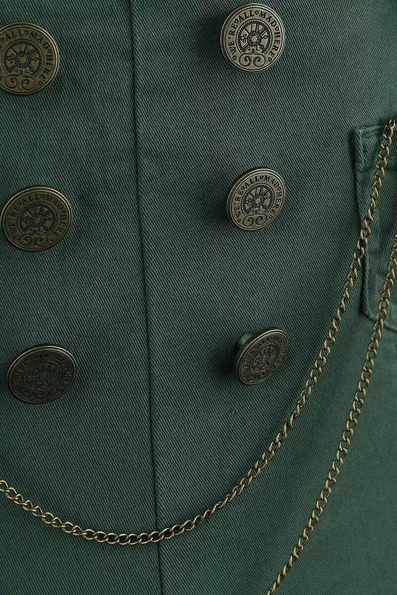 "Mad Hatter" Tuinbroek Donkergroen Van Alice In Wonderland - Afbeelding 4