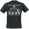 "Abbey Road Distressed" T-shirt Zwart Van The Beatles