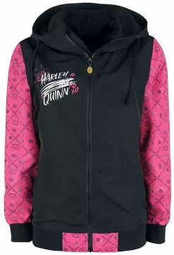 "Harley Quinn" Windbreaker Zwart-wit-felroze Van Birds Of Prey