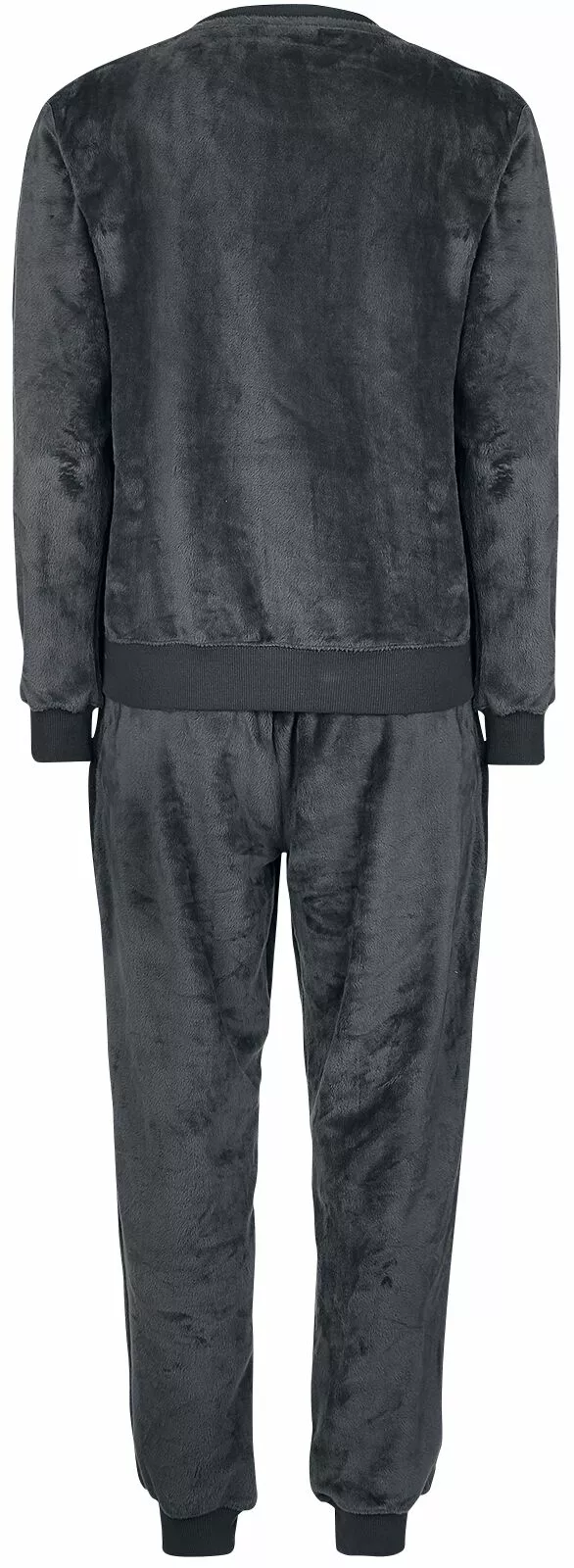 "Grumpy Unicorn - Not A Morning Person" Pyjama Donkergrijs Van Pummeleinhorn - Afbeelding 2