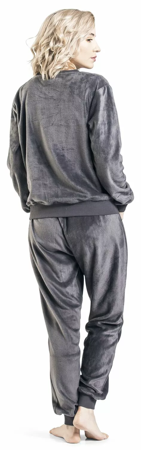 "Grumpy Unicorn - Not A Morning Person" Pyjama Donkergrijs Van Pummeleinhorn - Afbeelding 8