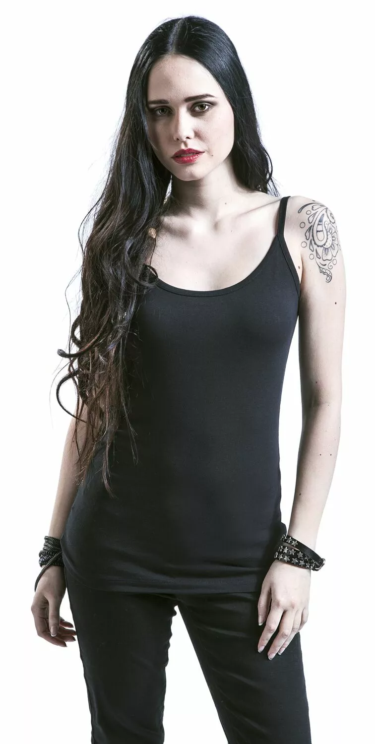 "Double-Pack Of Crew-Neck Tops" Top Zwart Van Black Premium By EMP - Afbeelding 5