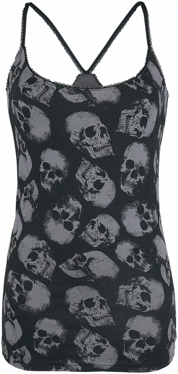 "Double-Pack Of Crew-Neck Tops" Top Zwart-grijs Van Black Premium By EMP - Afbeelding 2