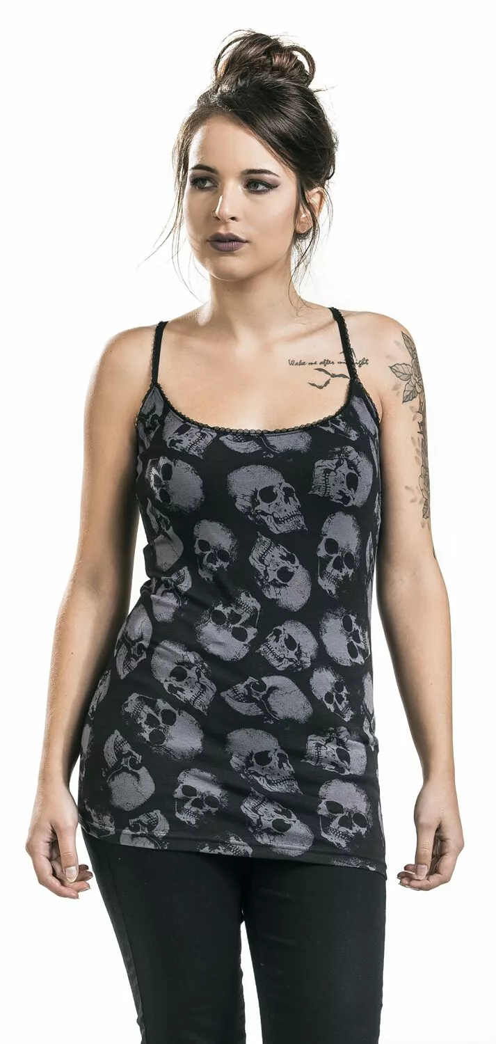 "Double-Pack Of Crew-Neck Tops" Top Zwart-grijs Van Black Premium By EMP - Afbeelding 8