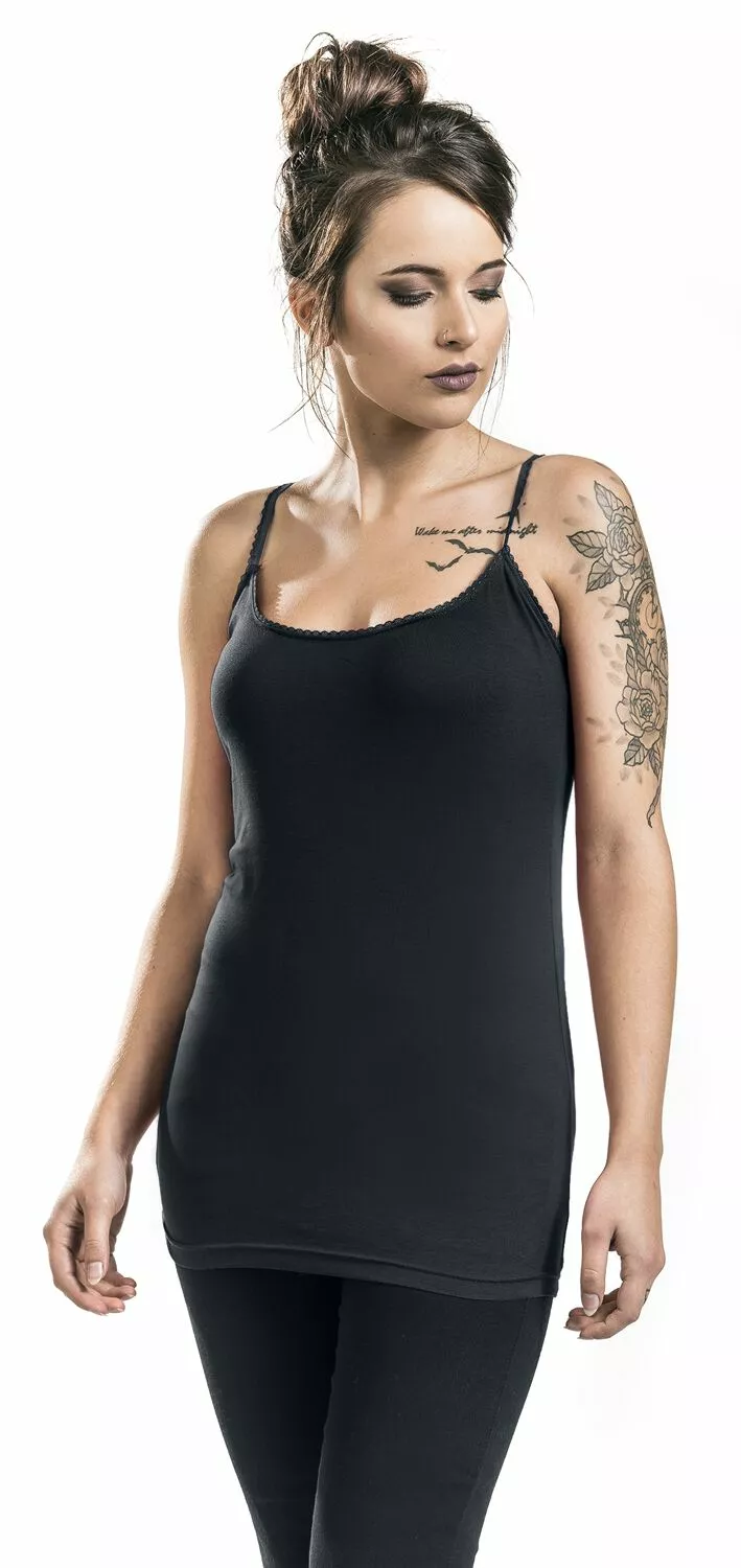 "Double-Pack Of Crew-Neck Tops" Top Zwart-grijs Van Black Premium By EMP - Afbeelding 10