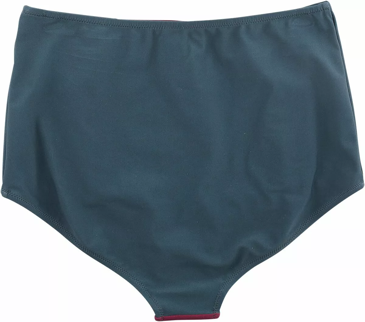 "Tri-Colour High Waist Bikini Bottoms With Stripes And Buttons" Bikini Slip Blauw-wit-rood Van Rock Rebel By EMP - Afbeelding 2