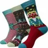 "Christmas Nutcracker Socks 3-Pack" Sokken Meerkleurig Van Urban Classics