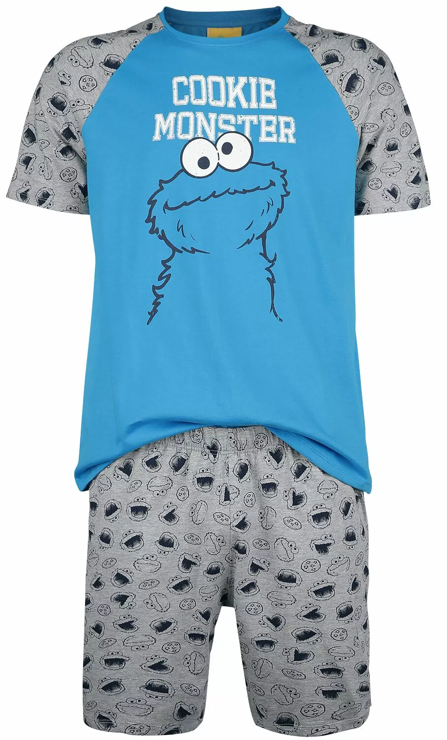 "Cookie Monster" Pyjama Grijs Van Sesame Street