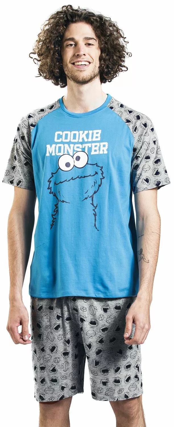 "Cookie Monster" Pyjama Grijs Van Sesame Street - Afbeelding 7