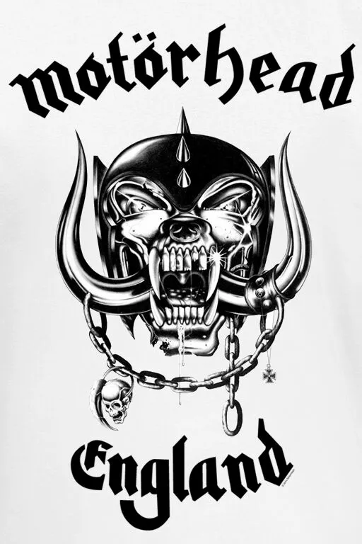 "England" T-shirt Wit Van Motörhead - Afbeelding 2