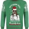 Brandfun Ugly Christmas Sweater "We're Gonna Party Like It's My Birthday" Christmas Jumper Meerkleurig Van Ugly Christmas Sweater