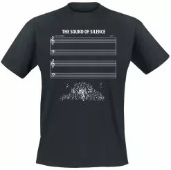 Brandfun Slogans "The Sound Of Silence" T-shirt Zwart Van Slogans