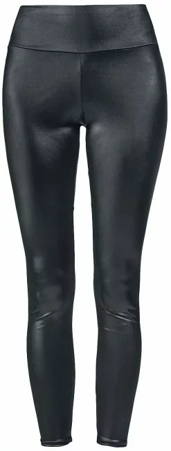 "Wetlook Leggings" Leggings Zwart Van Ocultica