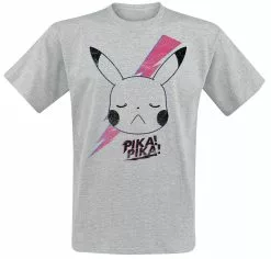 "Pikachu" T-shirt Grijs Gemêleerd Van Pokémon