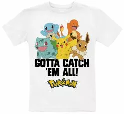 "Kids - Gotta Catch 'Em All" T-shirt Wit Van Pokémon